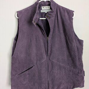 Columbia suede vest in purple